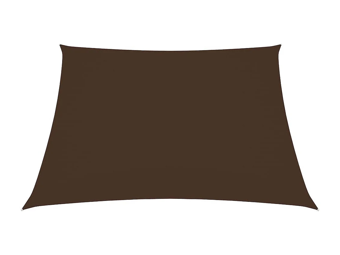 Voile de parasol tissu oxford carré 2,5x2,5 m marron