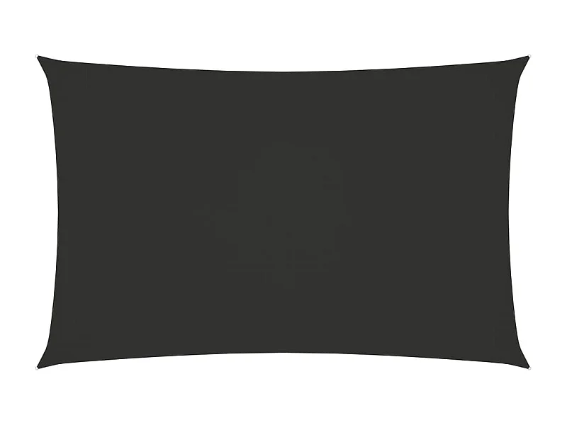 Vela parasole rettangolare in tessuto oxford 3x6 mt antracite