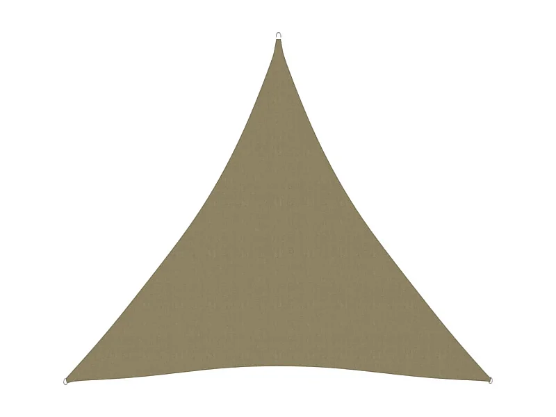 Sonnenschirmsegel dreieckiges Oxford-Gewebe 4x4x4 m beige