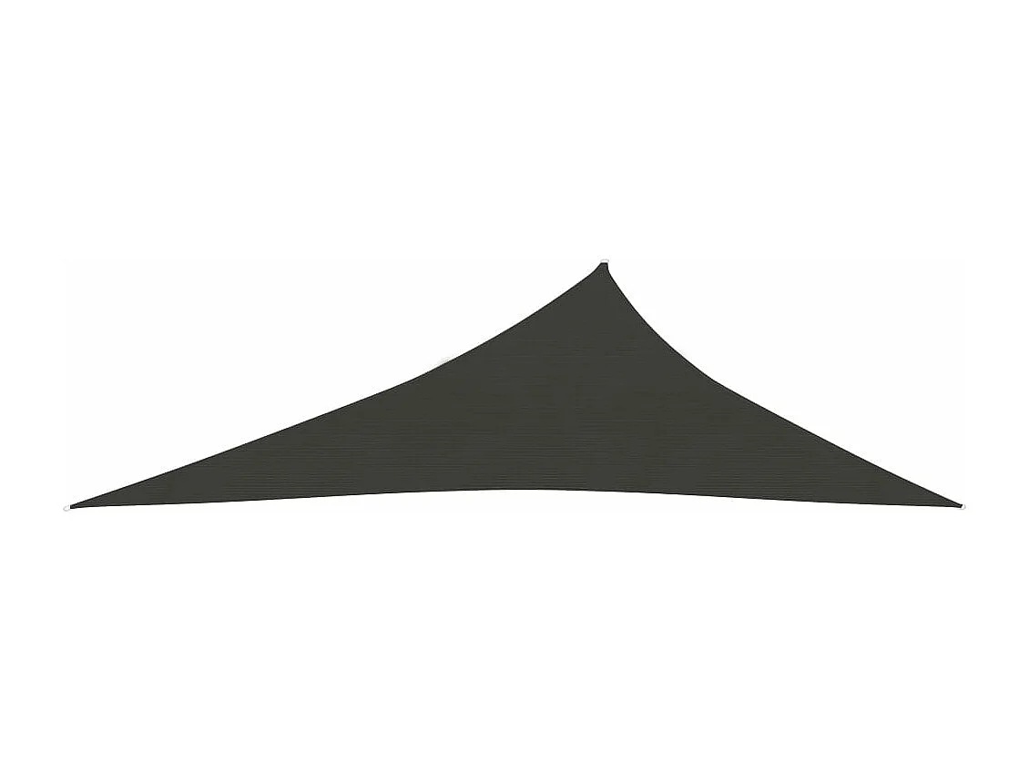 Voile d'ombrage 160 g/m² Anthracite 4x5x6,8 m PEHD