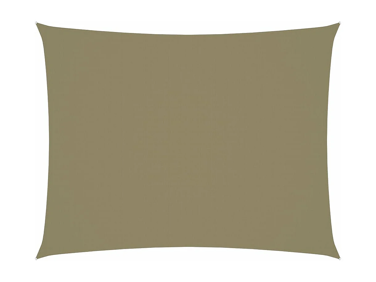 Vela parasol rectangular de tela oxford 2,5x3,5 m beige