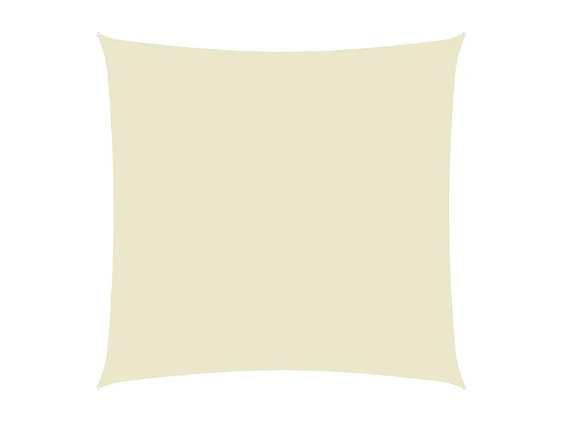 Sonnenschirmsegel, quadratisch, Oxford-Stoff, 4 x 4 m, cremefarben