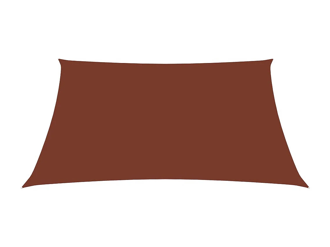 Parasolzeil rechthoekig oxfordstof 2,5x4m terracotta