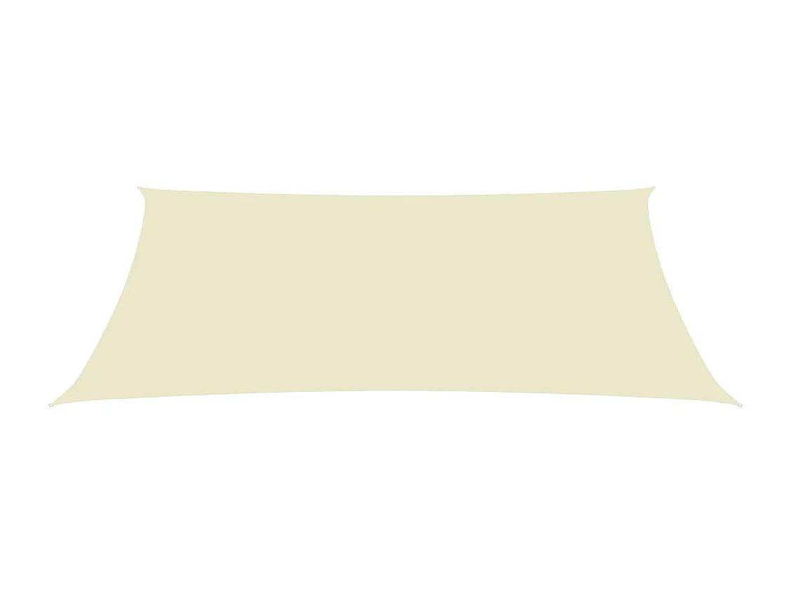 Vela parasol rectangular tela oxford 5x7 m crema