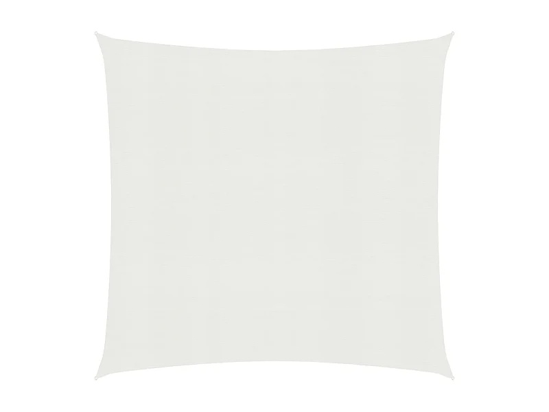 Voile d'ombrage 160 g/m² Blanc 2,5x2,5 m PEHD