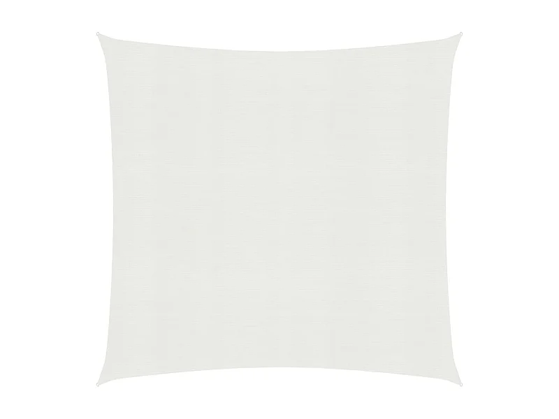 Voile d'ombrage 160 g/m² Blanc 5x5 m PEHD