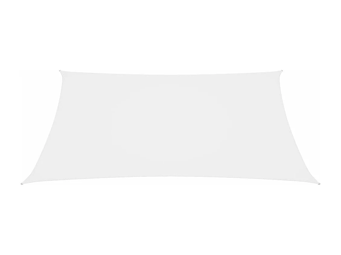 Voile de parasol tissu oxford carré 2,5x2,5 m blanc