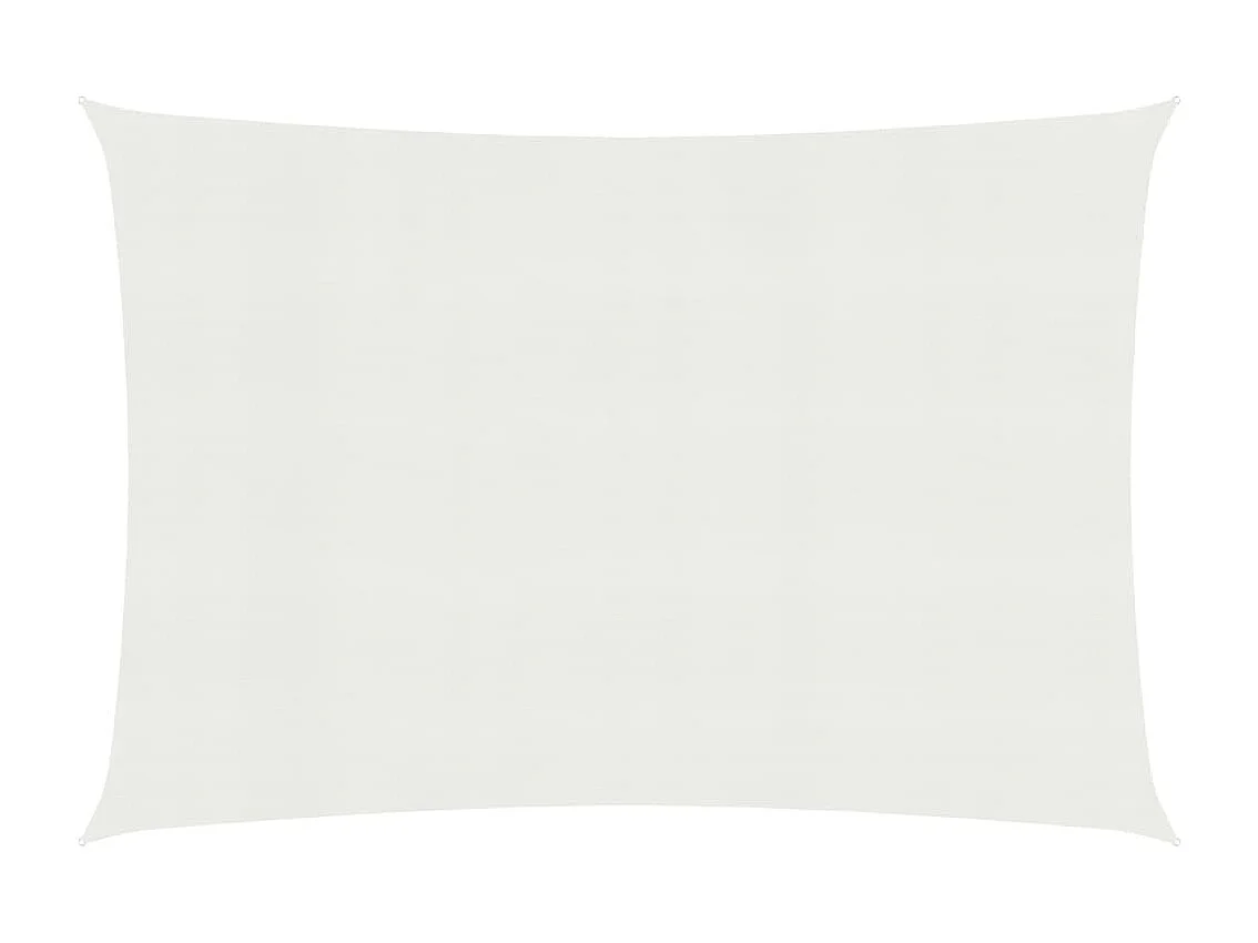 Voile d'ombrage 160 g/m² Blanc 2,5x3 m PEHD