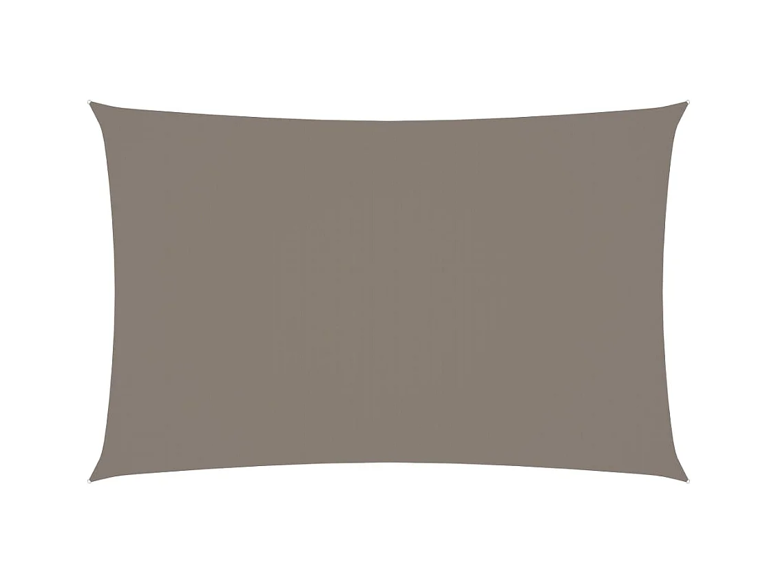 Parasolzeil rechthoekig oxfordstof 5x8m taupe