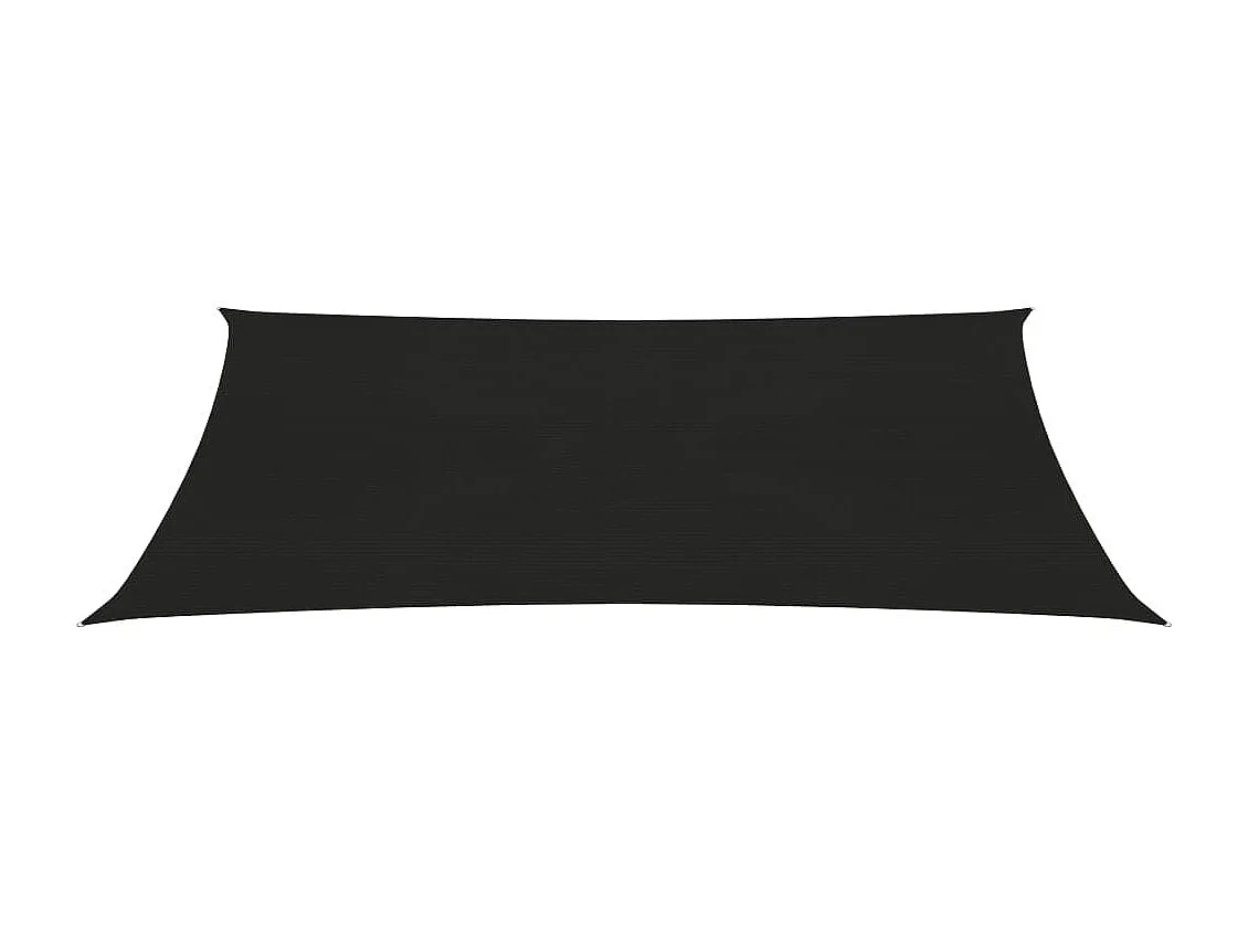Voile d'ombrage 160 g/m² Noir 2x4 m PEHD
