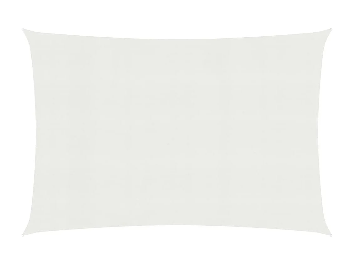 Sonnensegel 160 g/m² Weiß 3x5 m HDPE