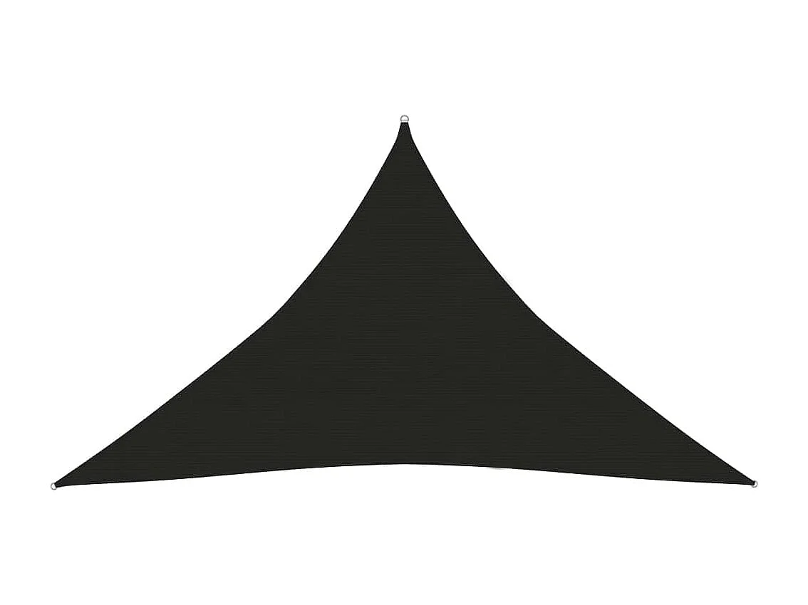 Voile d'ombrage 160 g/m² Noir 5x5x6 m PEHD