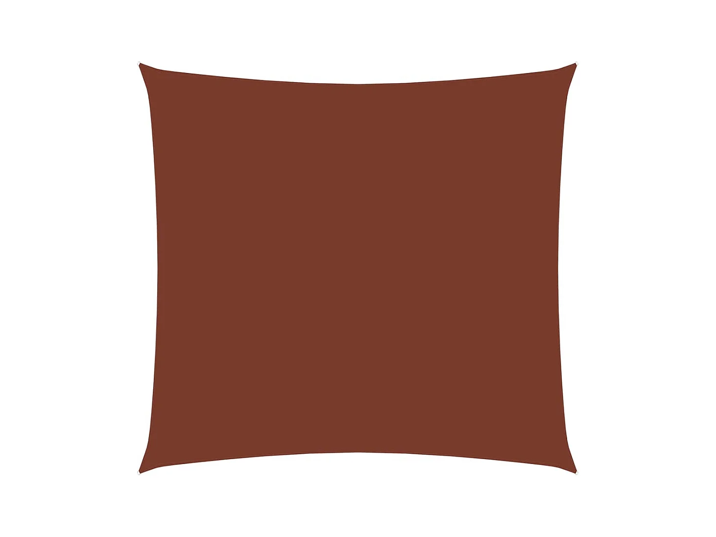 Voile de parasol tissu oxford rectangulaire 2,5x3 m terre cuite