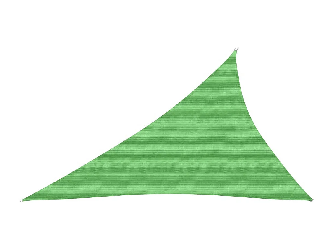Voile d'ombrage 160 g/m² Vert clair 4x5x6,8 m PEHD
