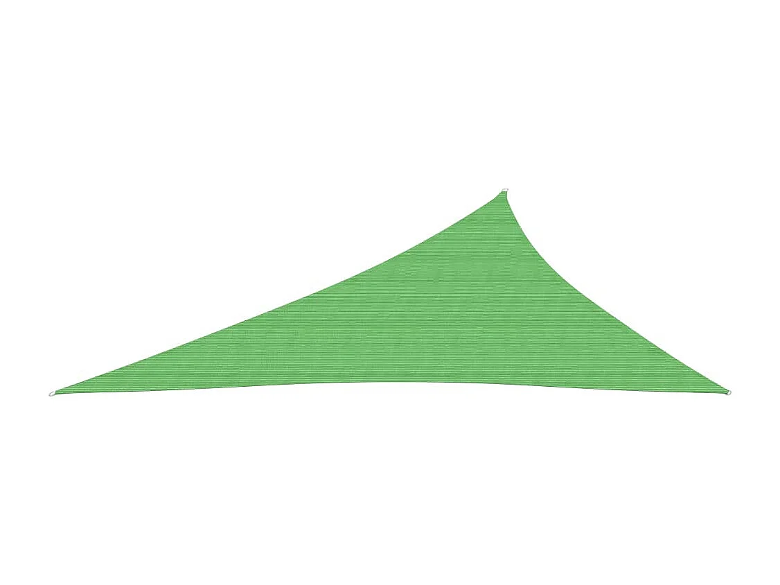 Voile d'ombrage 160 g/m² Vert clair 4x5x6,8 m PEHD