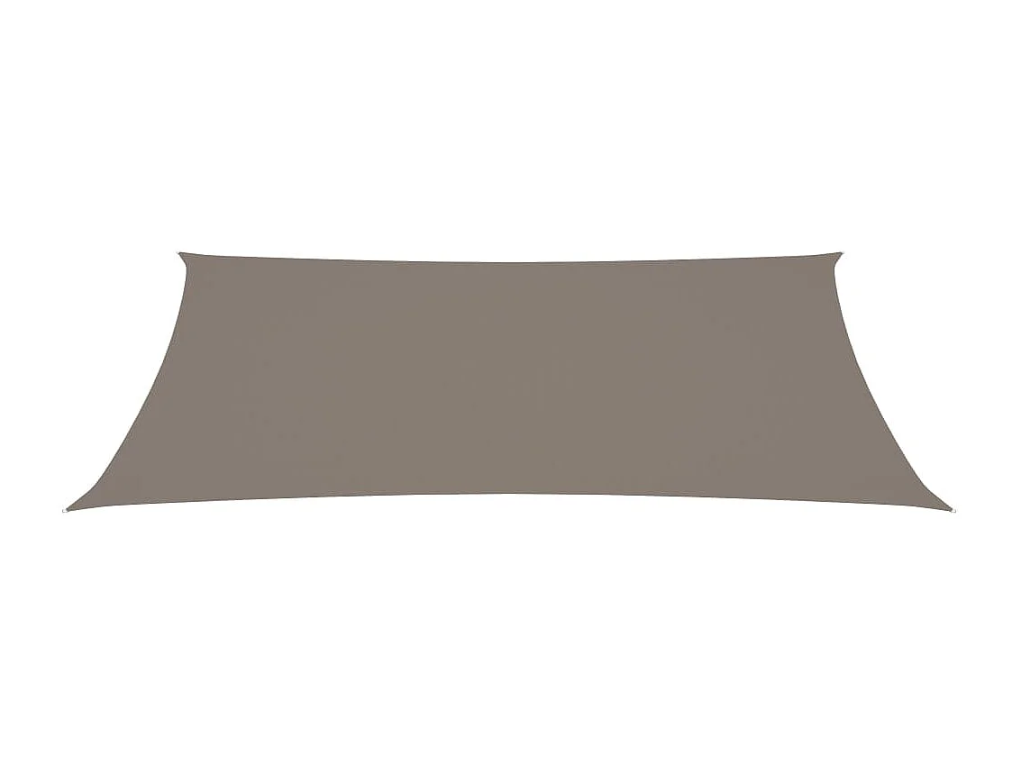 Voile de parasol tissu oxford rectangulaire 2x5 m taupe