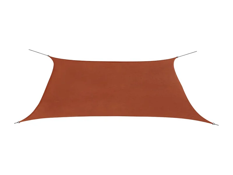 Guarda-sol vela retangular tecido oxford 2x4 m terracota