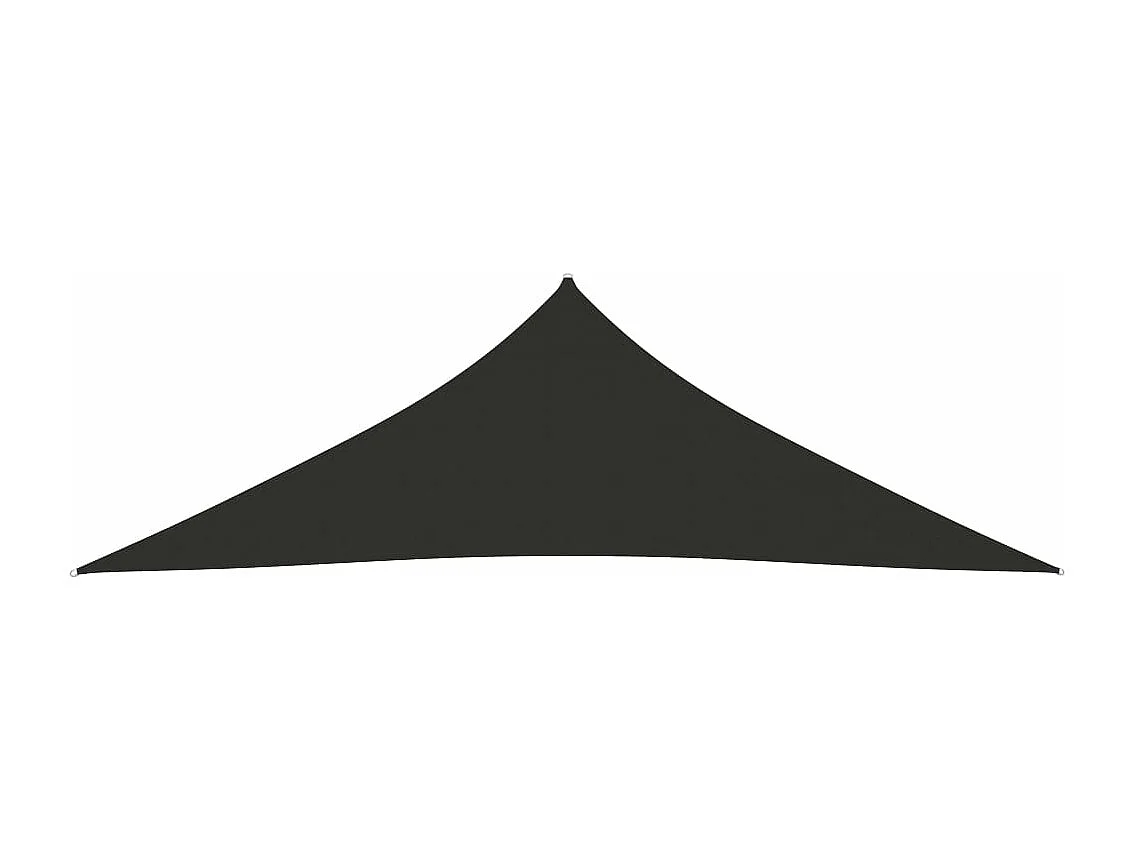 Voile de parasol tissu oxford triangulaire 3x3x4,24m anthracite
