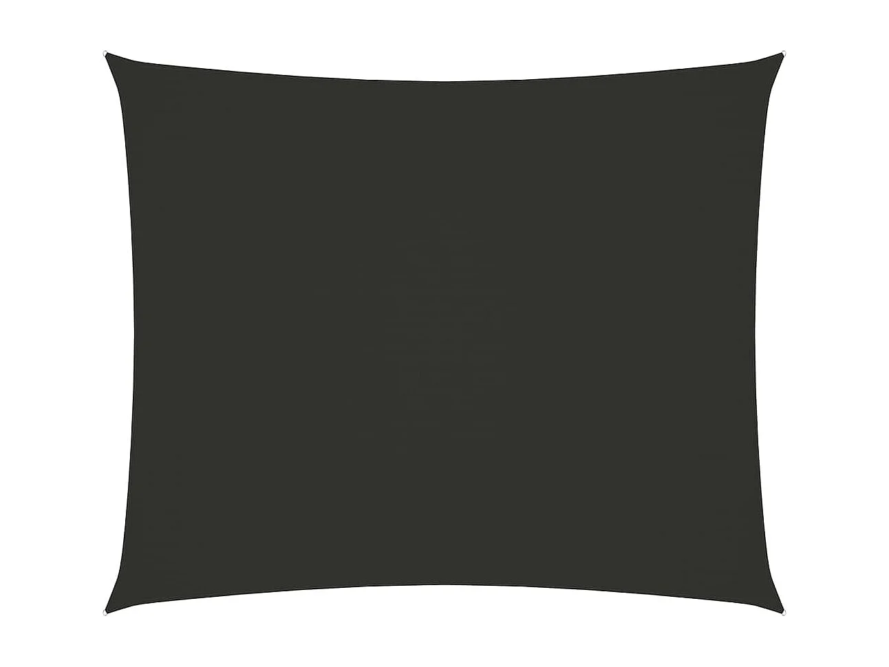 Voile de parasol tissu oxford rectangulaire 5x6 m anthracite