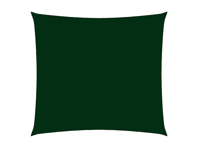 Voile de parasol tissu oxford carré 2,5x2,5 m vert foncé