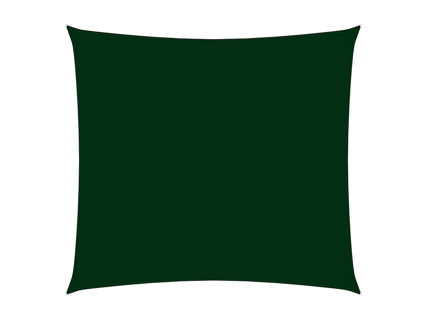 Voile de parasol tissu oxford carré 2,5x2,5 m vert foncé