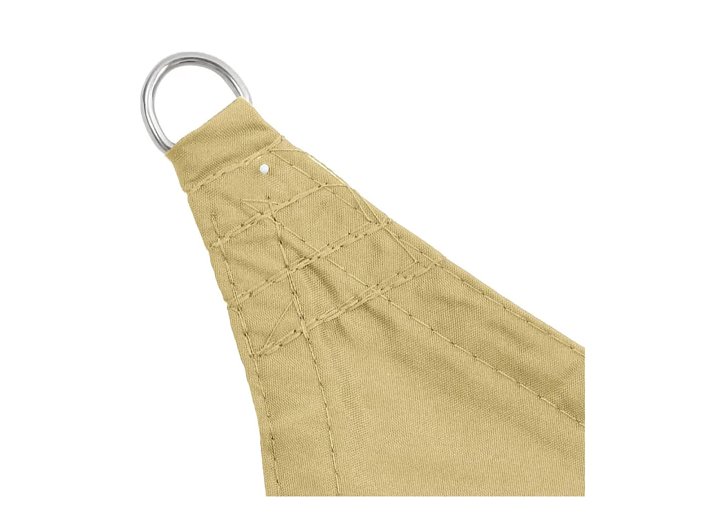 Sonnenschirmsegel rechteckiger Oxfordstoff 4x6 m beige