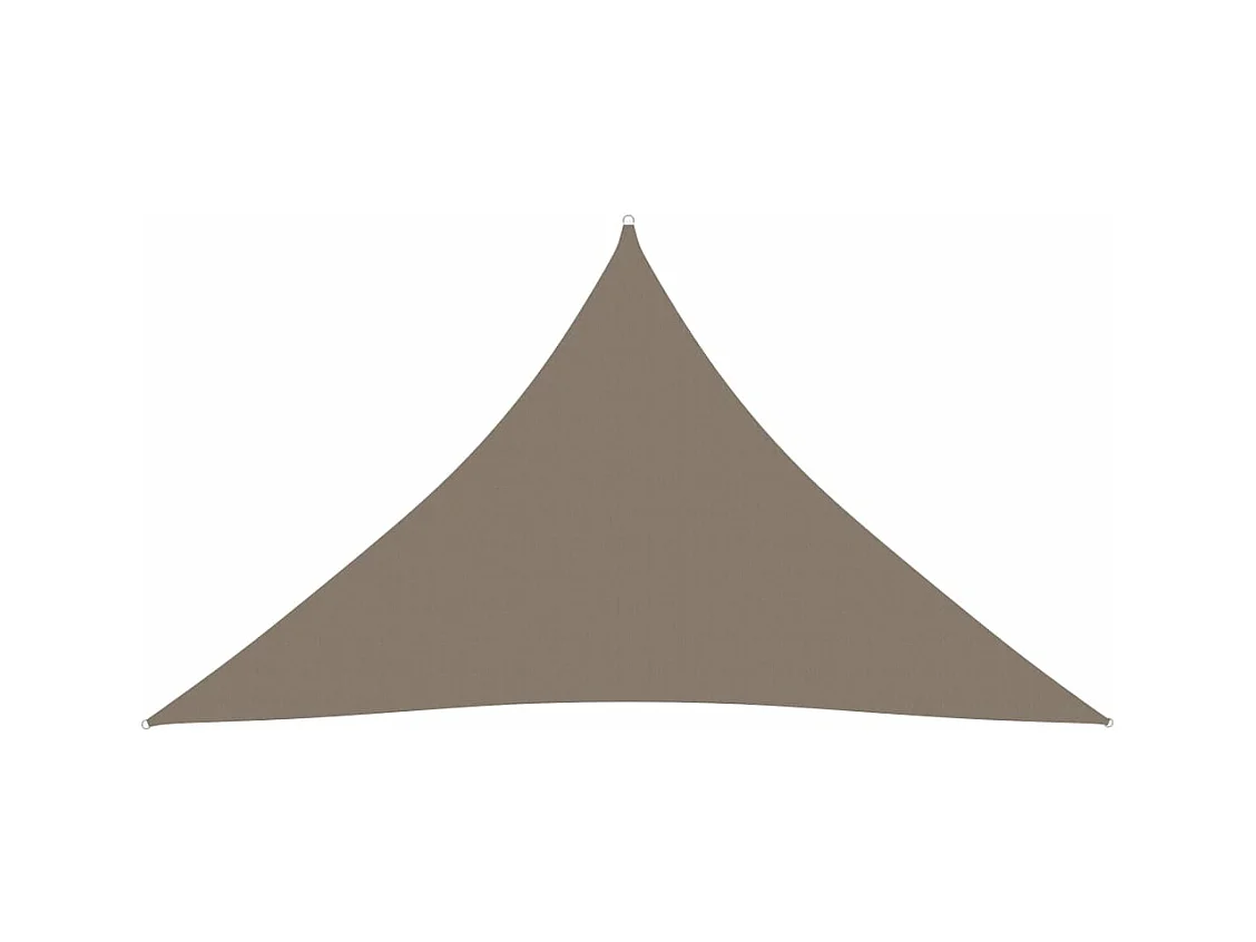 Vela parasole triangolare in tessuto oxford 3,5x3,5x4,9 mt tortora