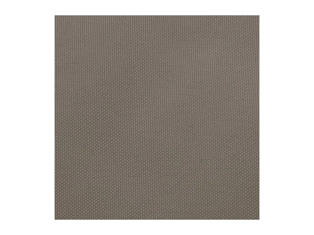 Voile de parasol tissu oxford triangulaire 3,5x3,5x4,9 m taupe