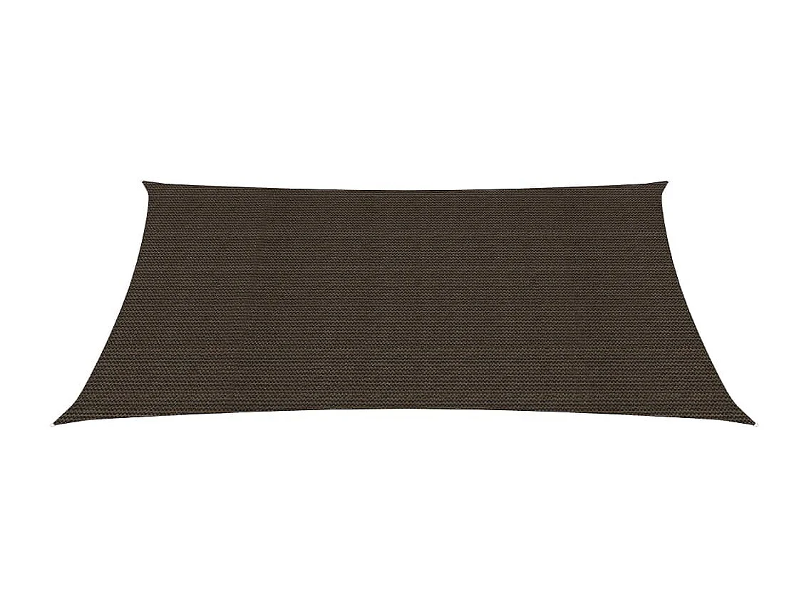 Voile d'ombrage 160 g/m² Marron 3x4,5 m PEHD