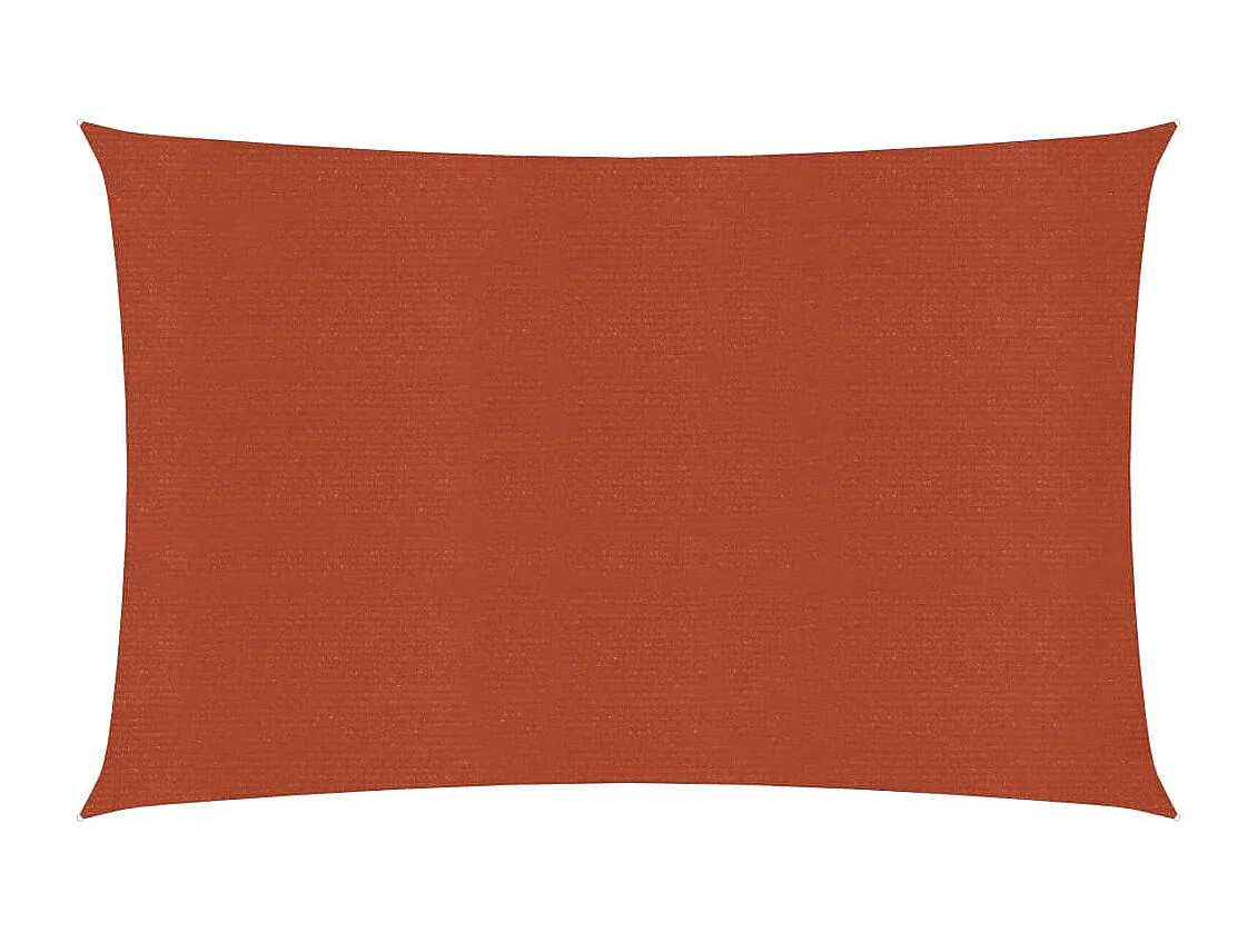 Voile d'ombrage 160 g/m² Terre cuite 2x4,5 m PEHD