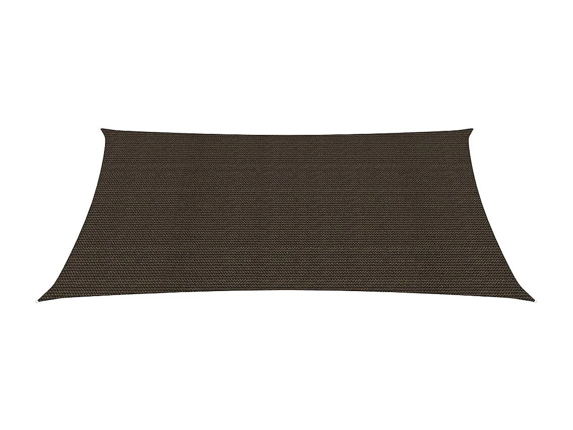 Sonnensegel 160 g/m² Braun 3,5x4,5 m HDPE