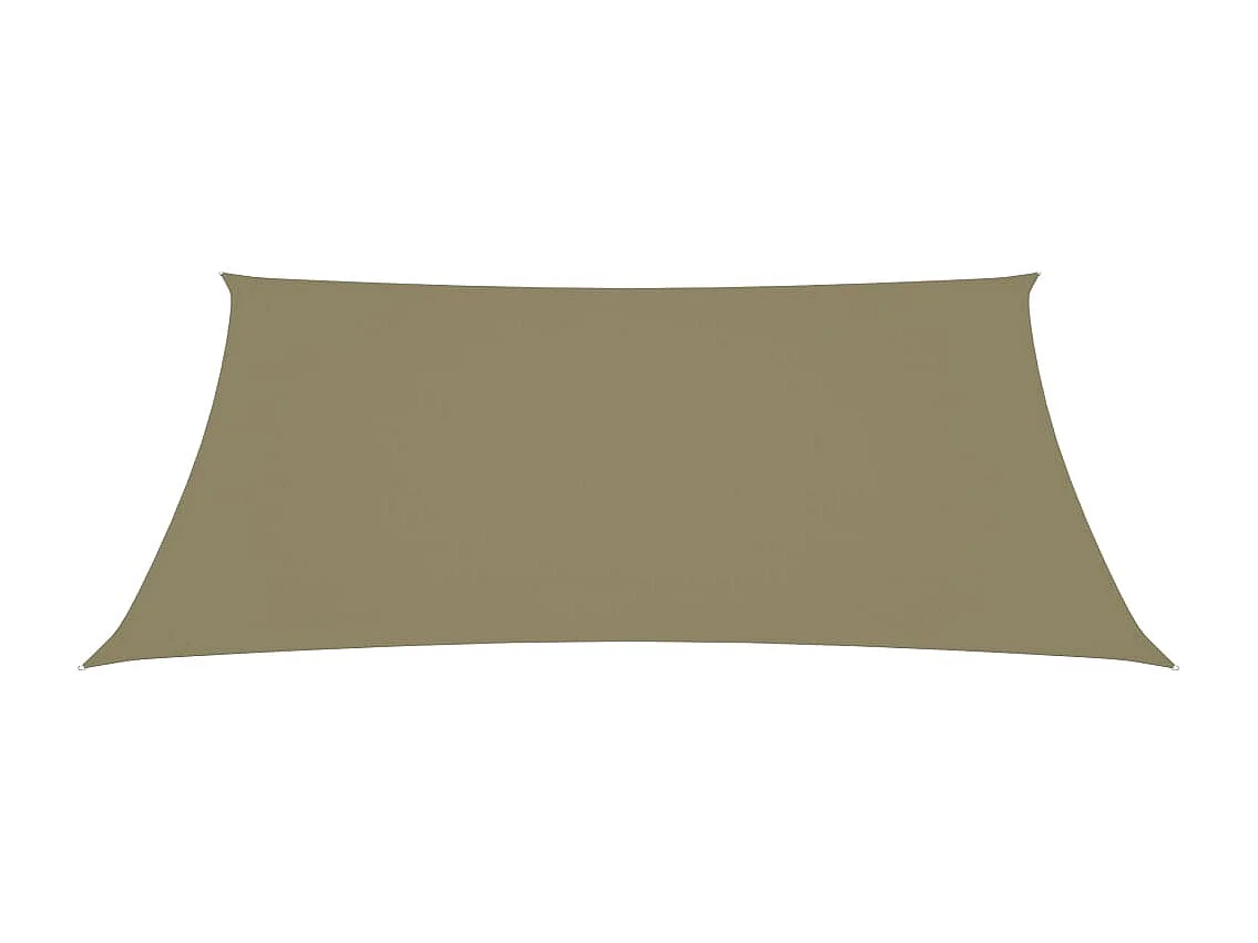 Parasolzeil rechthoekig oxford stof 3x4m beige