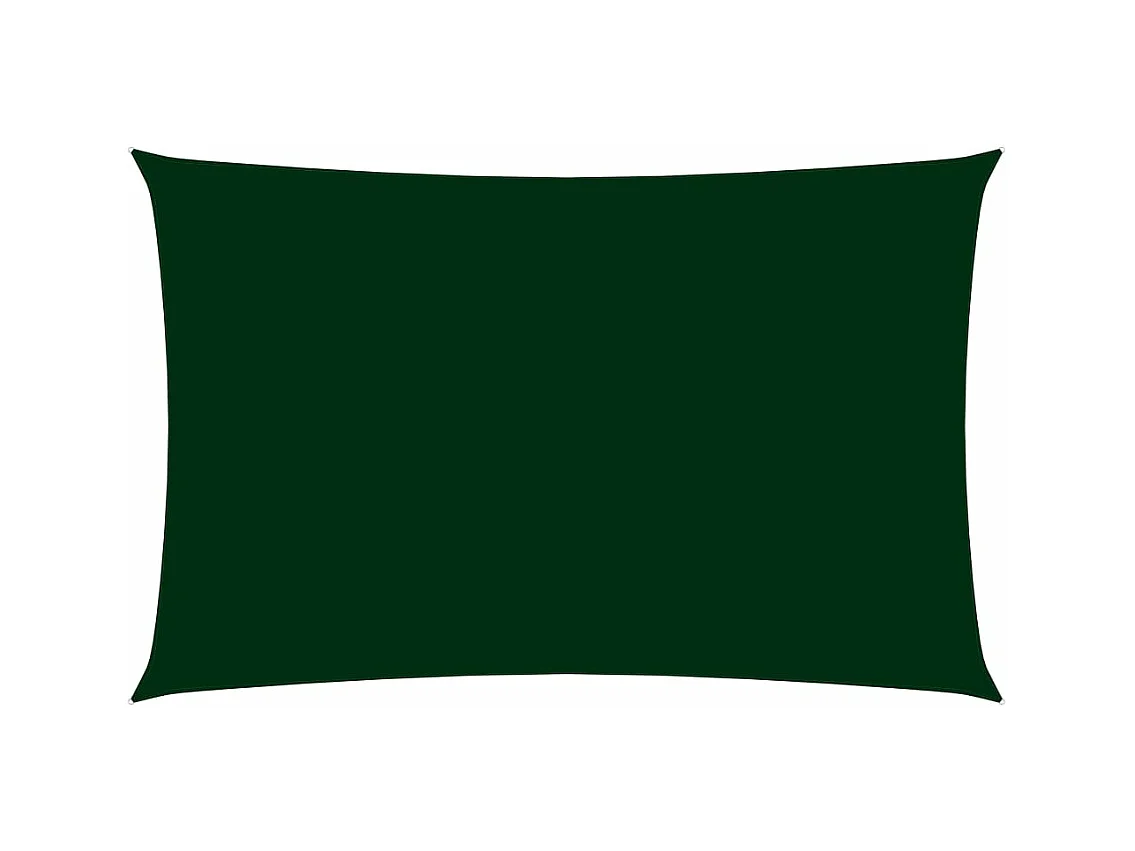 Guarda-sol vela retangular tecido oxford 2,5x5 m verde escuro