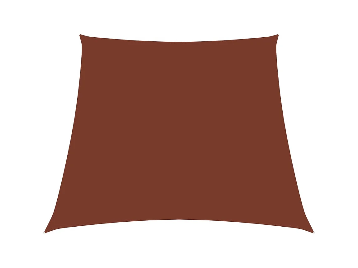 Voile de parasol Tissu Oxford trapèze 2/4x3 m Terre cuite