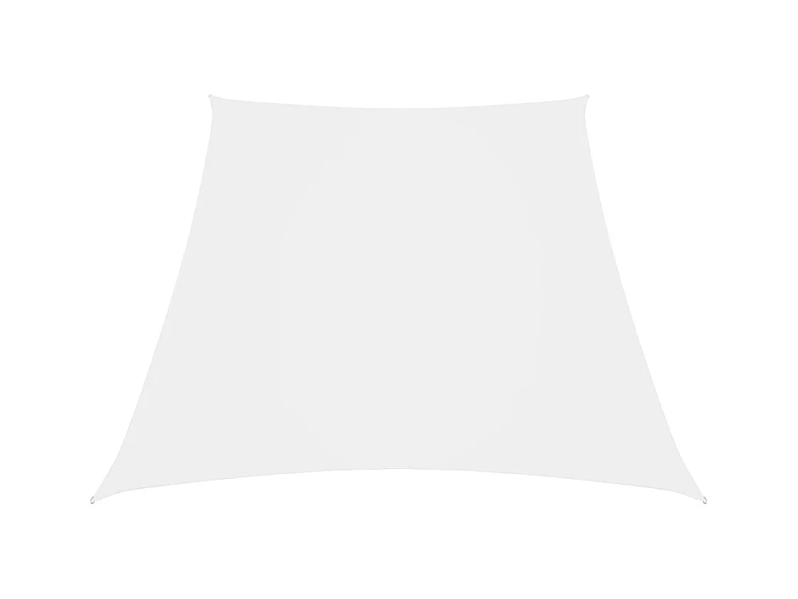 Voile de parasol Tissu Oxford trapèze 3/5x4 m Blanc