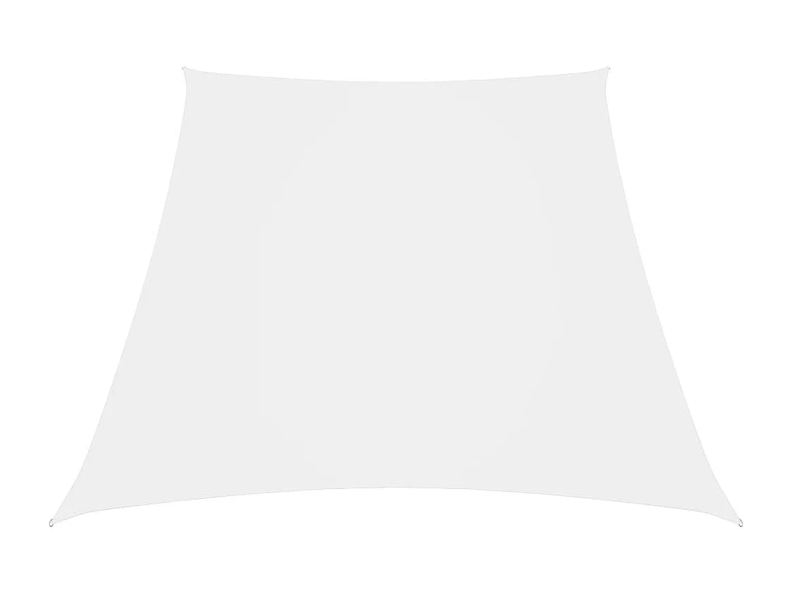Vela parasole trapezio in tessuto Oxford 3/5x4 mt Bianca