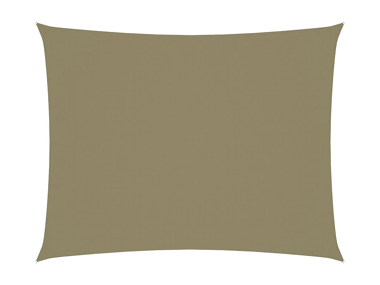 Vela parasole rettangolare in tessuto oxford 6x8 mt beige