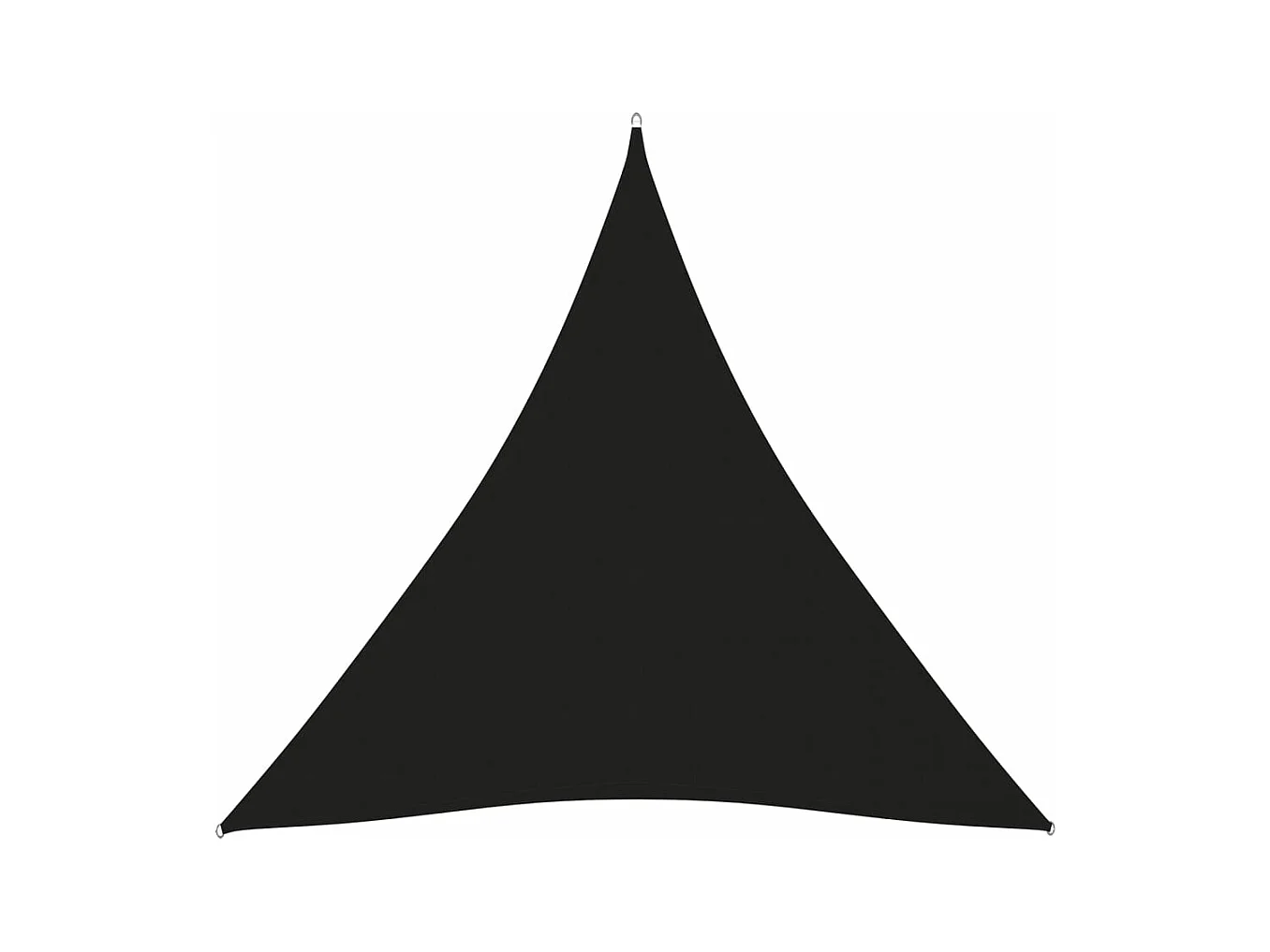 Voile de parasol tissu oxford triangulaire 4,5x4,5x4,5 m noir