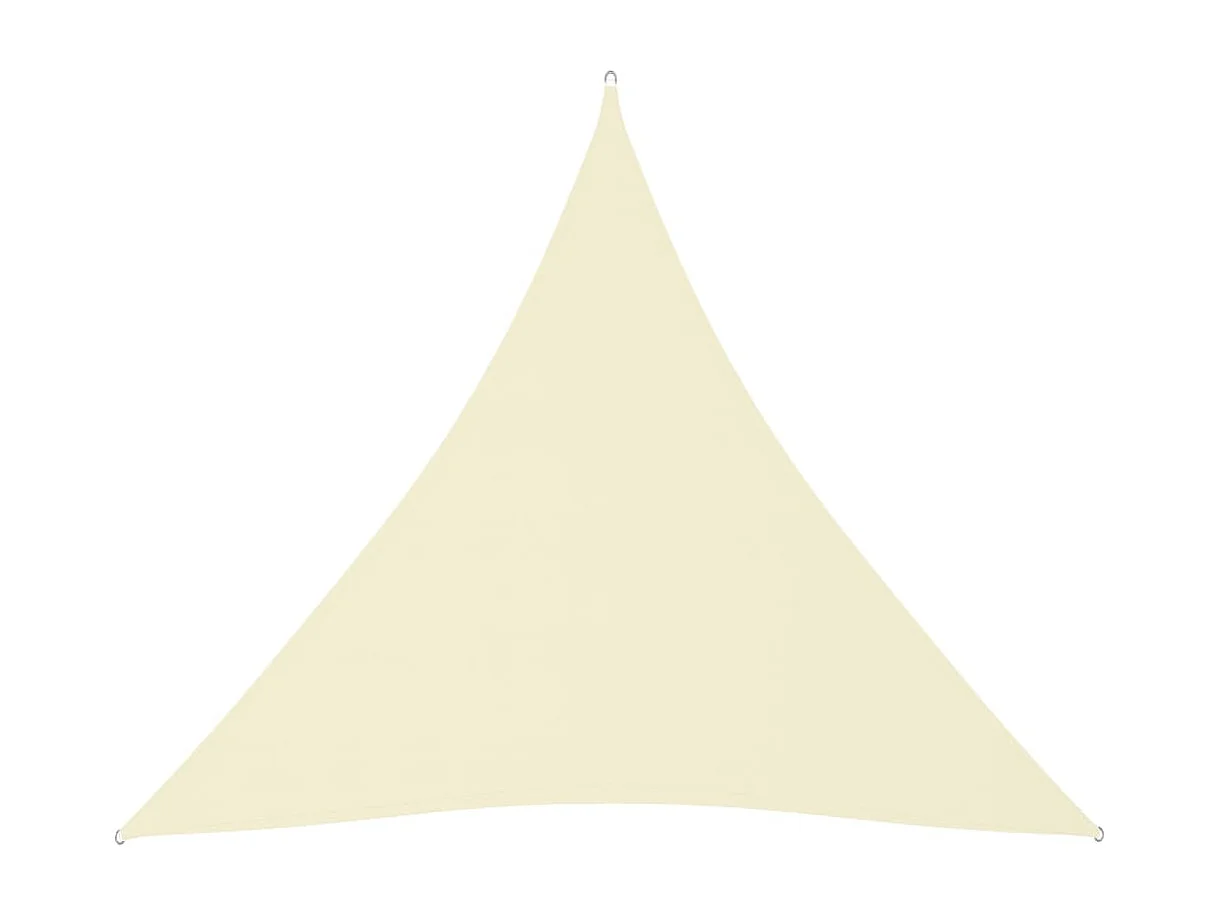 Sonnenschirmsegel dreieckiges Oxford-Gewebe 3x3x3 m creme