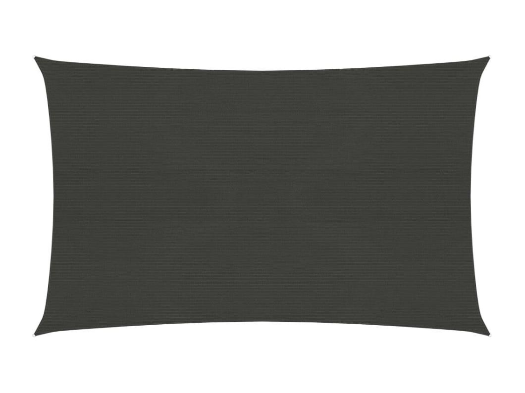 Voile d'ombrage 160 g/m² Anthracite 4x7 m PEHD