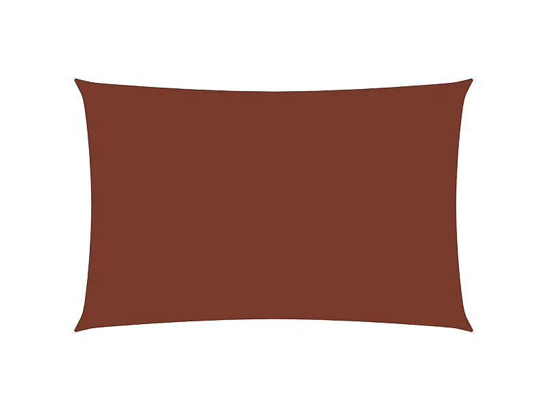 Sonnenschirmsegel rechteckiger Oxfordstoff 5x6 m Terrakotta