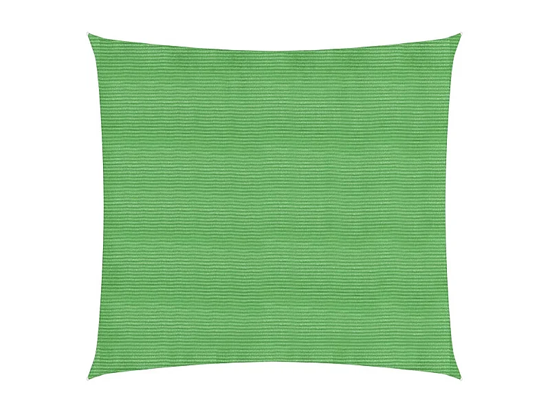 Voile d'ombrage 160 g/m² Vert clair 3,6x3,6 m PEHD