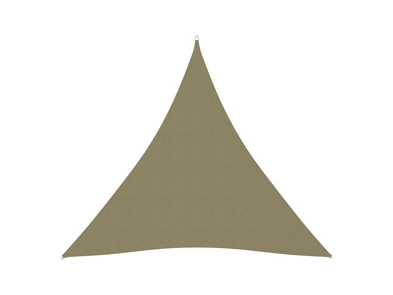 Voile de parasol tissu oxford triangulaire 4,5x4,5x4,5 m beige