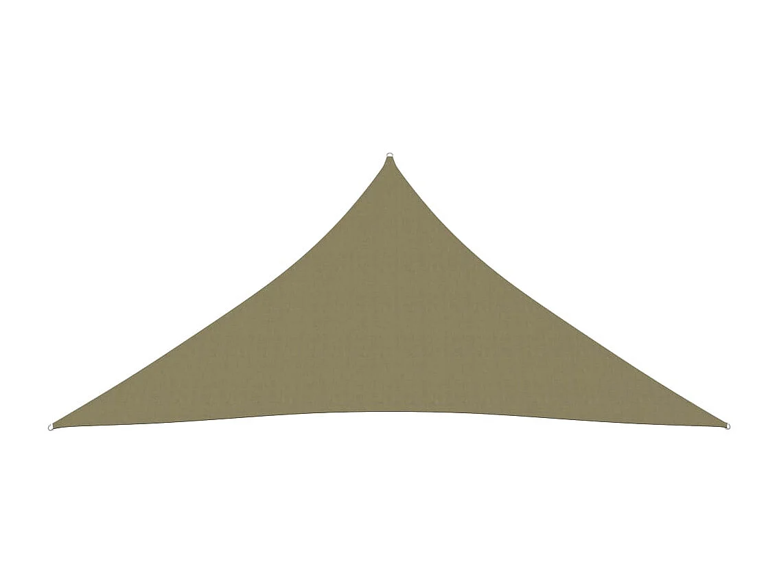 Voile de parasol tissu oxford triangulaire 4,5x4,5x4,5 m beige