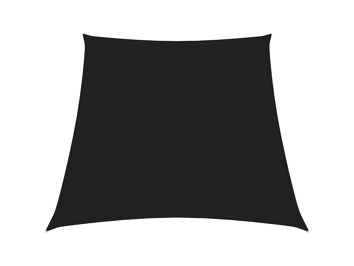 Vela parasole trapezio in tessuto Oxford 3/5x4 mt Nera