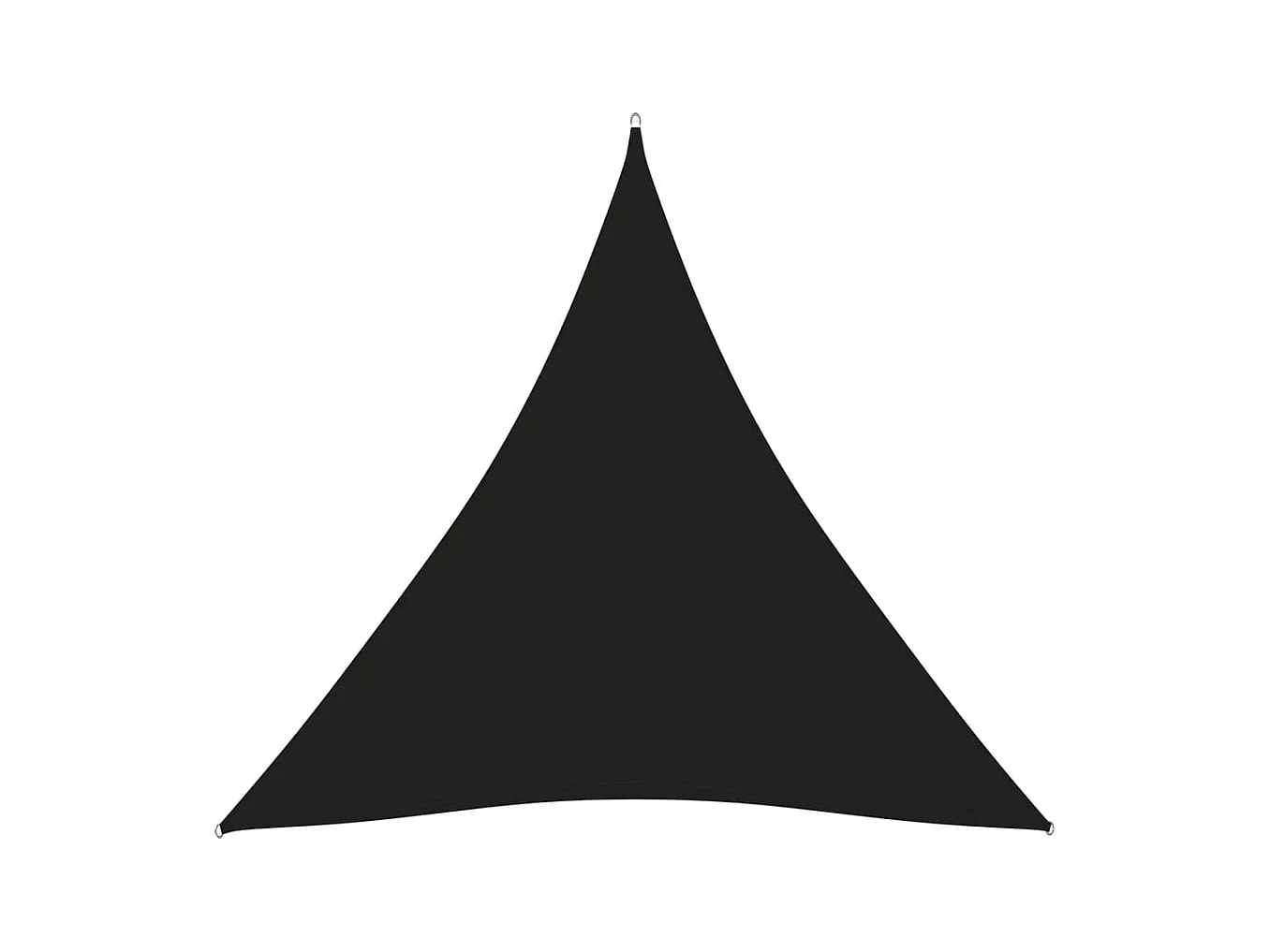 Voile de parasol tissu oxford triangulaire 3x3x3 m noir