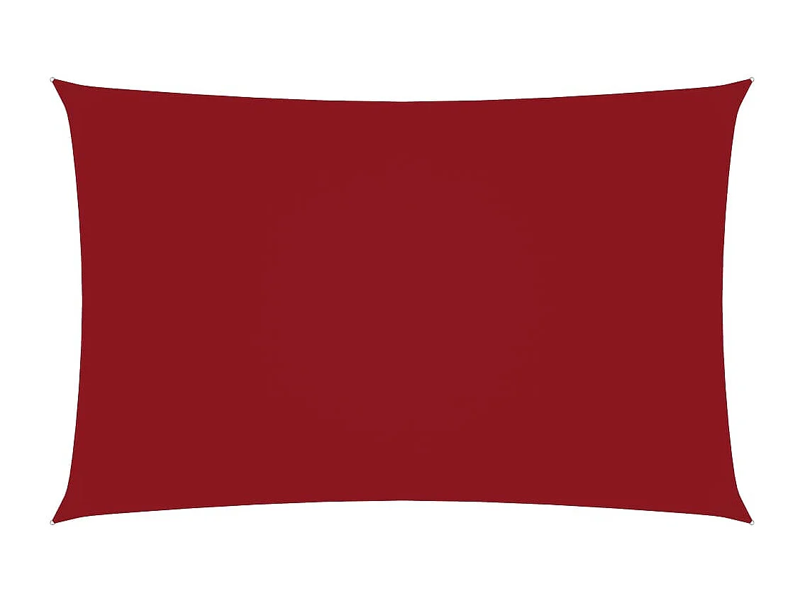 Vela parasole rettangolare in tessuto oxford 2x4,5 mt rossa
