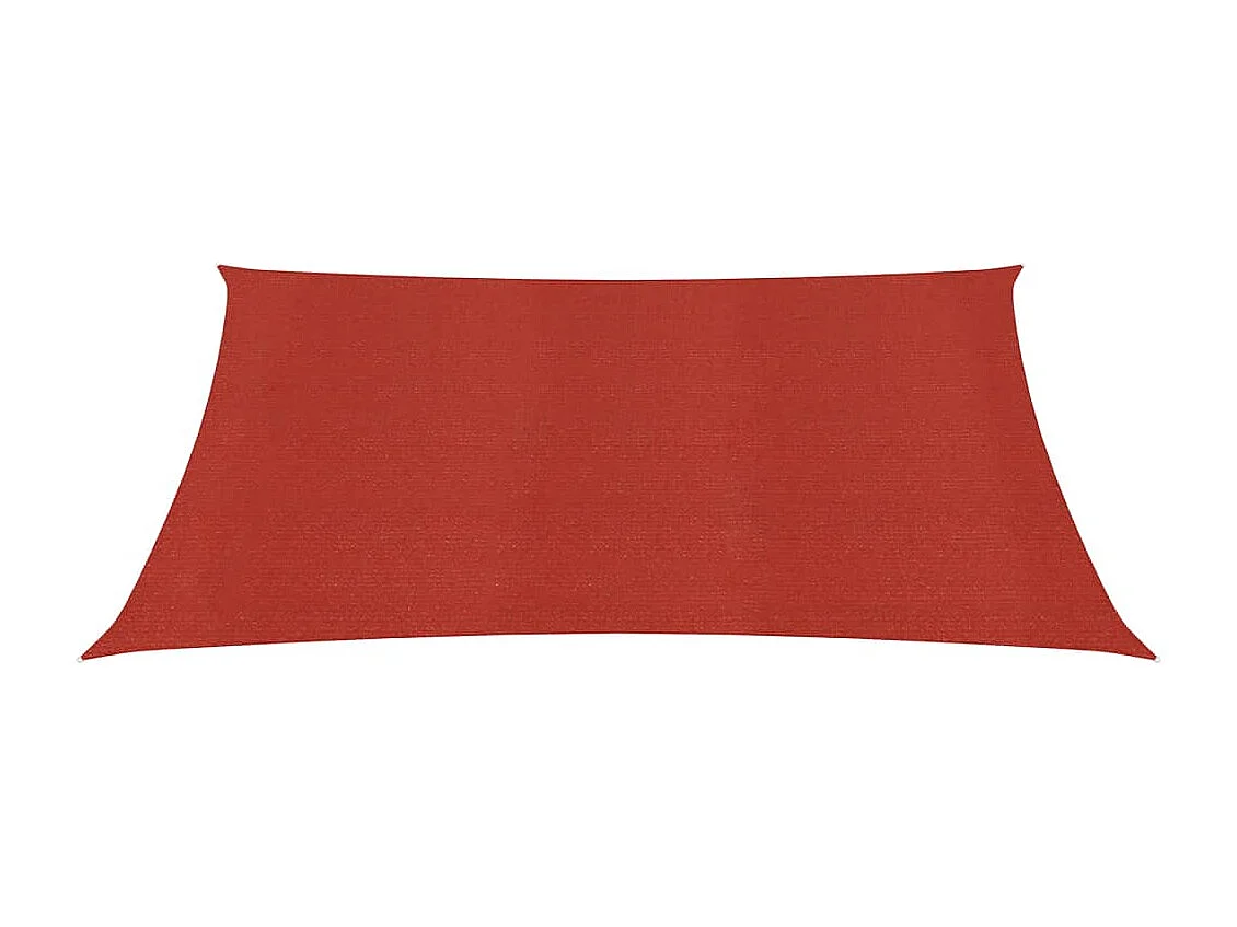 Sonnensegel 160 g/m² Rot 5x5 m HDPE