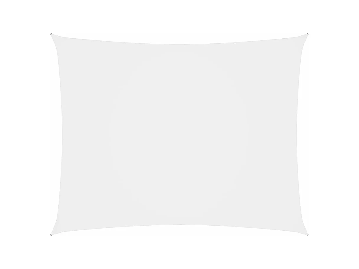 Voile de parasol tissu oxford rectangulaire 2x4 m blanc