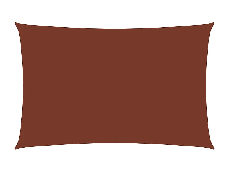 Guarda-sol vela retangular tecido oxford 3x6 m terracota